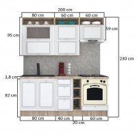 Bucatarie LEEA ART FRONT MDF CANYON 200 K002 / decor 102